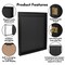 Americanflat 18x24 Kids Jersey Frame Display Case - Shadow Box Frame - Black